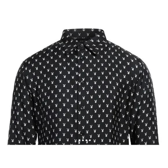 RARE Amiri x Playboy Silk Print Shirt - Picture 9 of 14